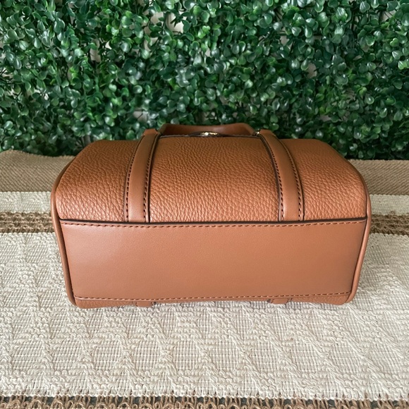 Michael Kors Brown Pebbled Satchel Crossbody NWT - Picture 5 of 7
